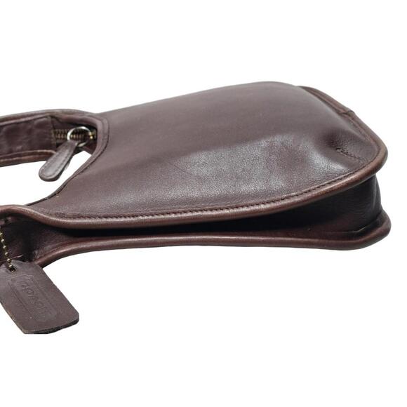 Vtg Y2K Coach Ergo Mini 9020 Mahogany Brown W/ Leather Tag Charm Excellent Cond - Picture 7 of 16